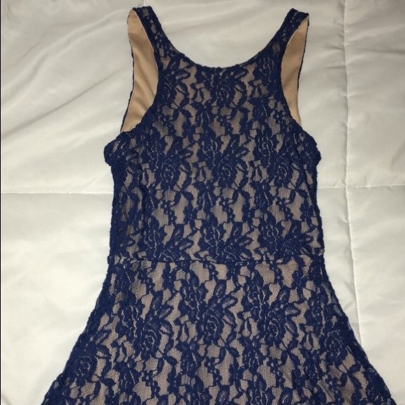 Blue Lace Dress - Picture 2 of 3